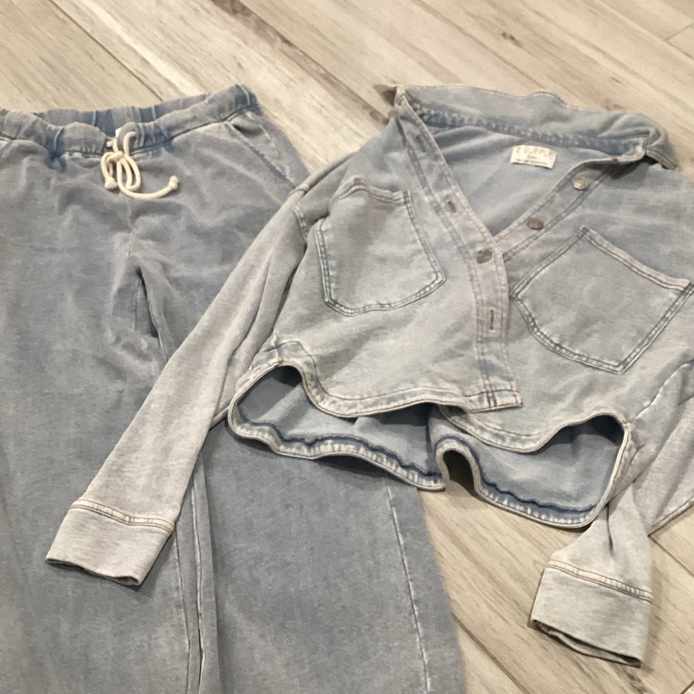 Z Supply Light Gray Kids Joggers - Drawstring Cozy Sweatpants